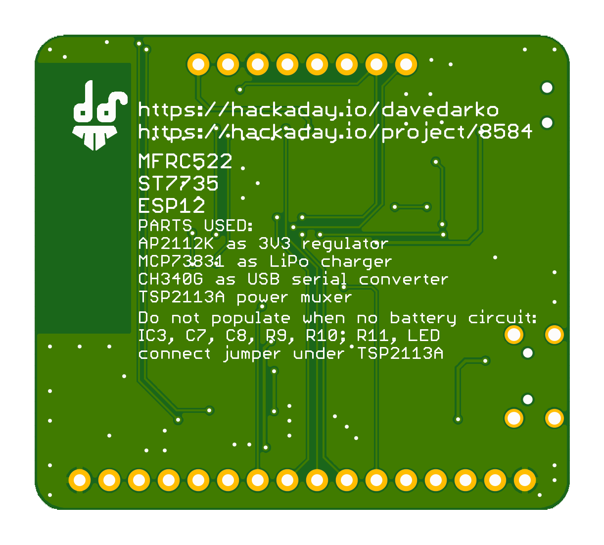 Preview of the Board, top side