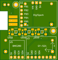 Preview of the Board, top side