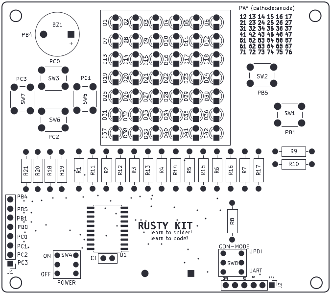 Preview of the Board, top side